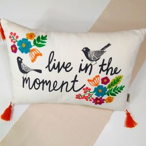 Sweet Bird & Co Embroidered Accent  Pillow